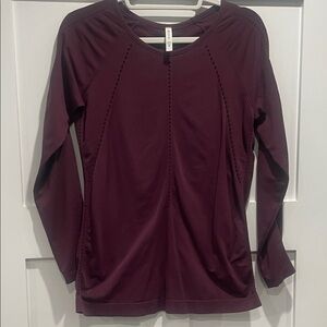 Athleta Foothill Long Sleeve Shirt in Spiced Cabernet